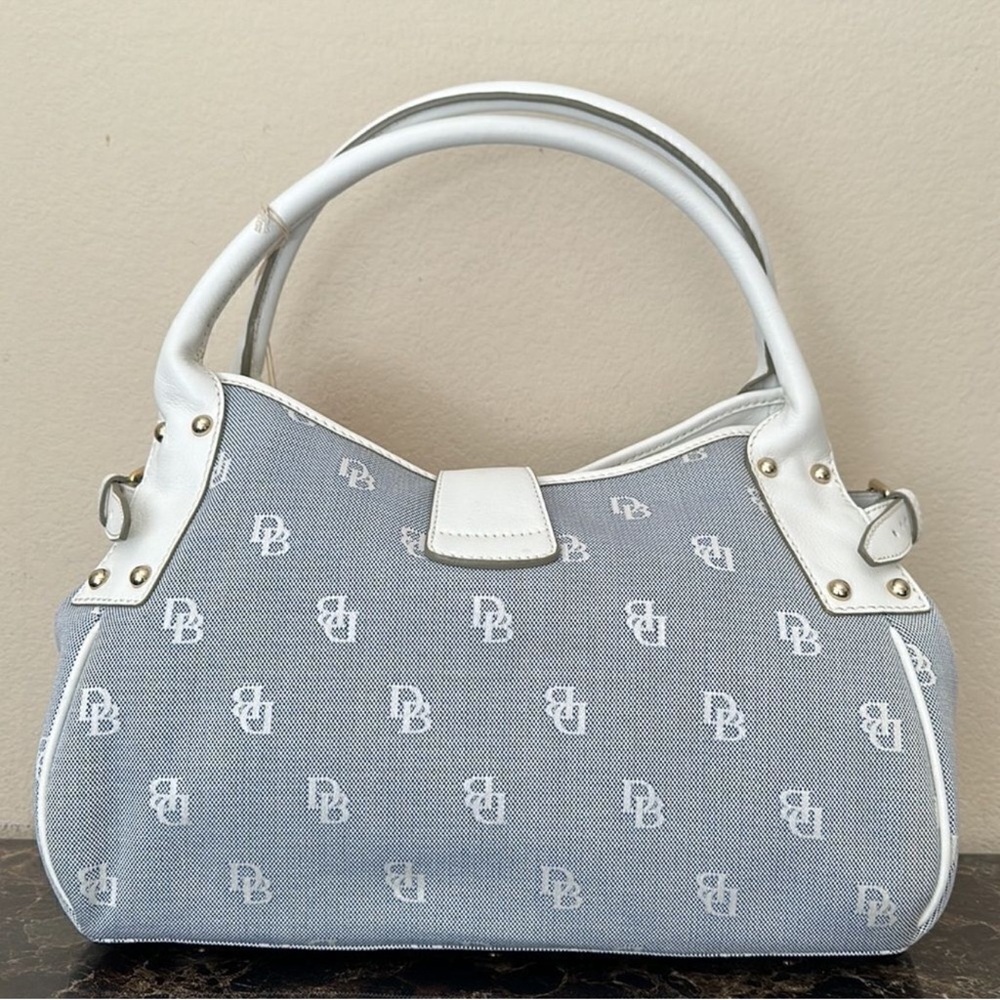 Dooney & Bourke Gray and White Satchel - Picture 2 of 14